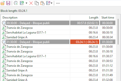 Schedule editor